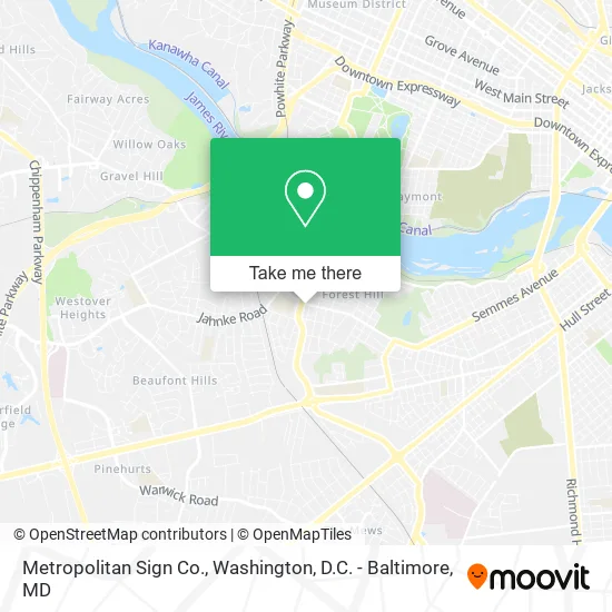 Metropolitan Sign Co. map