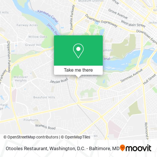 Mapa de Otooles Restaurant