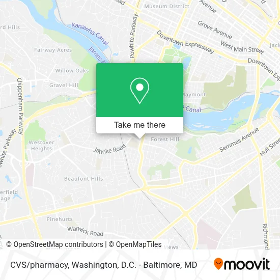 CVS/pharmacy map