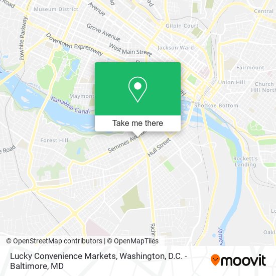 Lucky Convenience Markets map