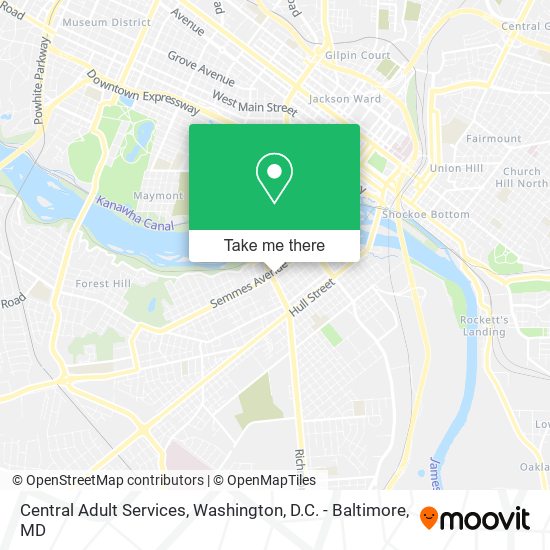 Central Adult Services map