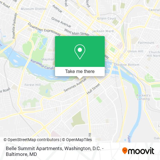 Belle Summit Apartments map