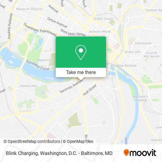 Blink Charging map