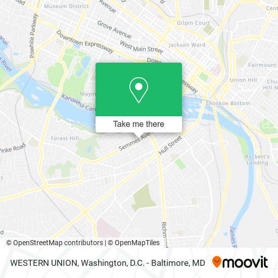WESTERN UNION map