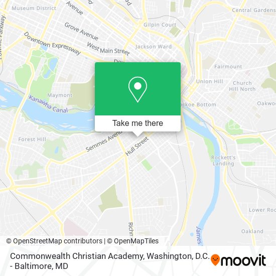 Commonwealth Christian Academy map
