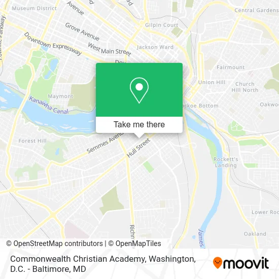 Commonwealth Christian Academy map