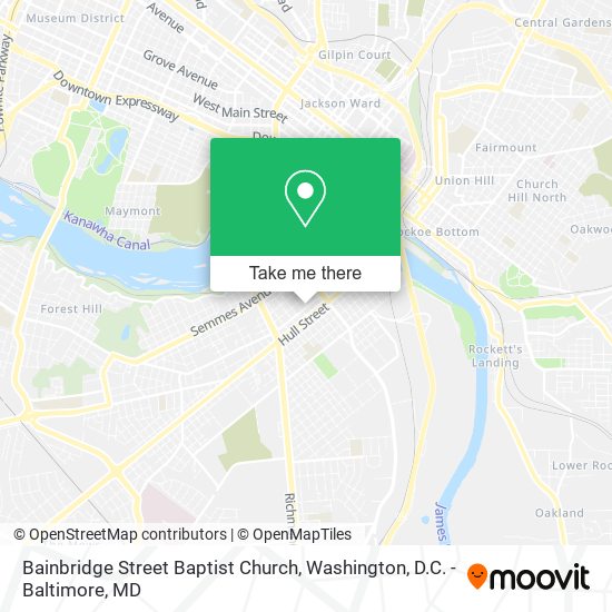 Bainbridge Street Baptist Church map