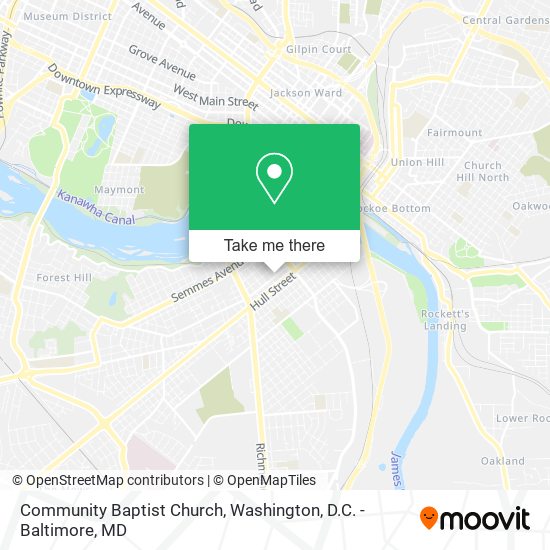Community Baptist Church map