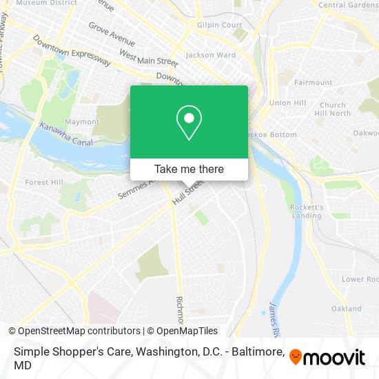 Simple Shopper's Care map