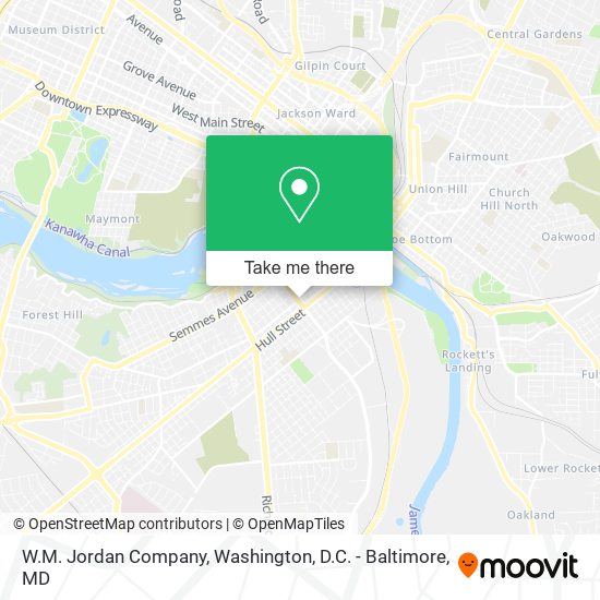 W.M. Jordan Company map
