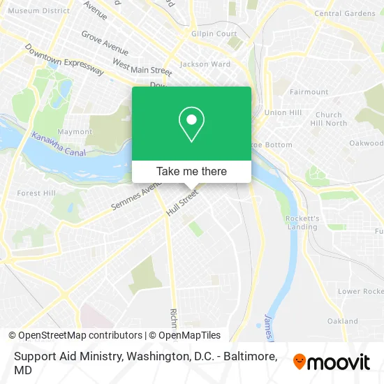 Support Aid Ministry map