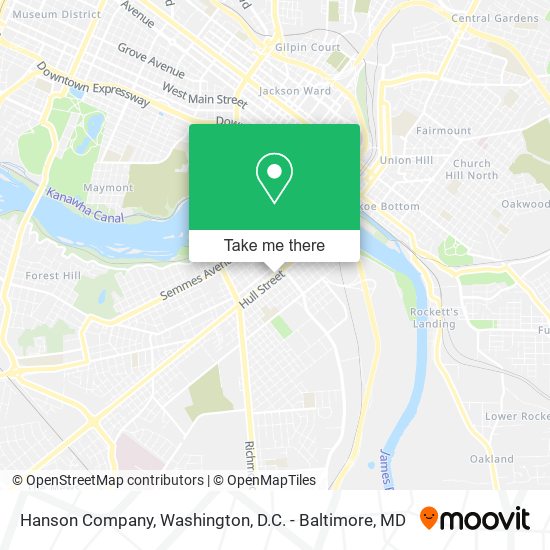 Hanson Company map