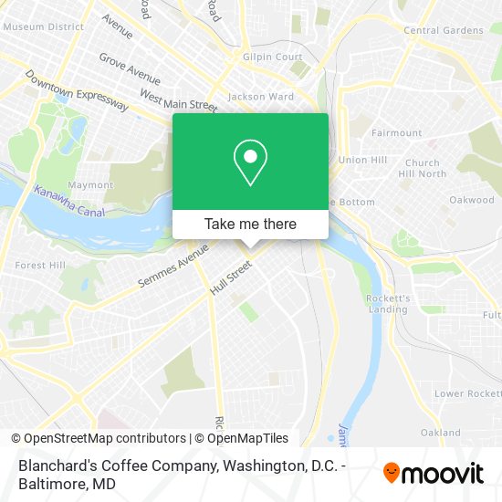 Blanchard's Coffee Company map