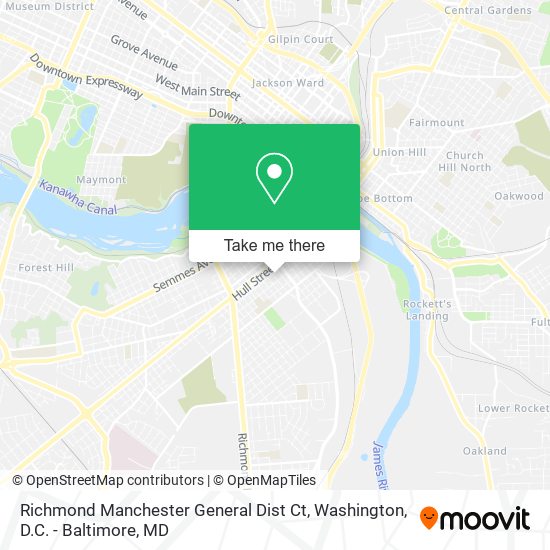 Richmond Manchester General Dist Ct map
