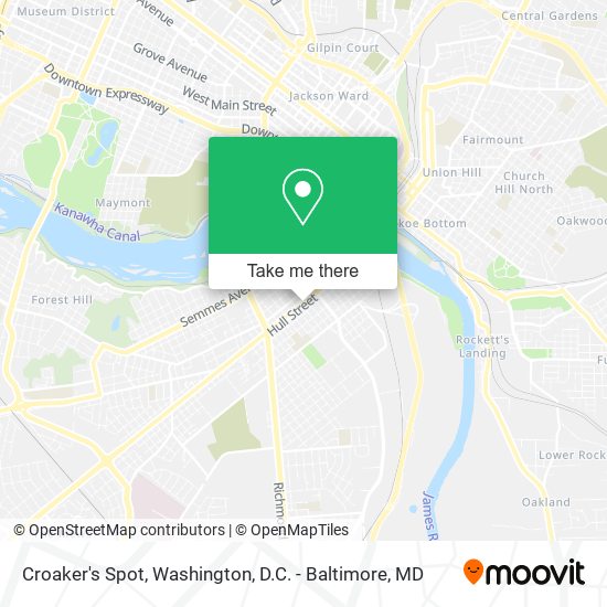 Croaker's Spot map