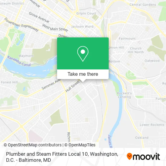 Plumber and Steam Fitters Local 10 map