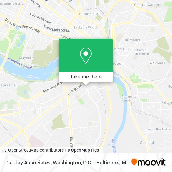 Carday Associates map