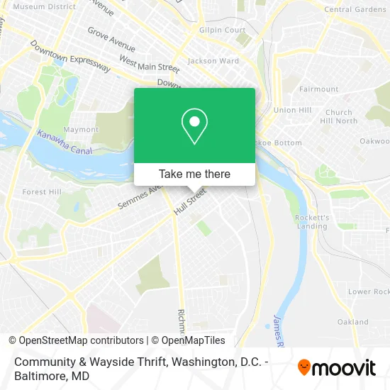Community & Wayside Thrift map