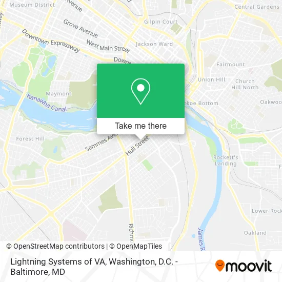 Lightning Systems of VA map