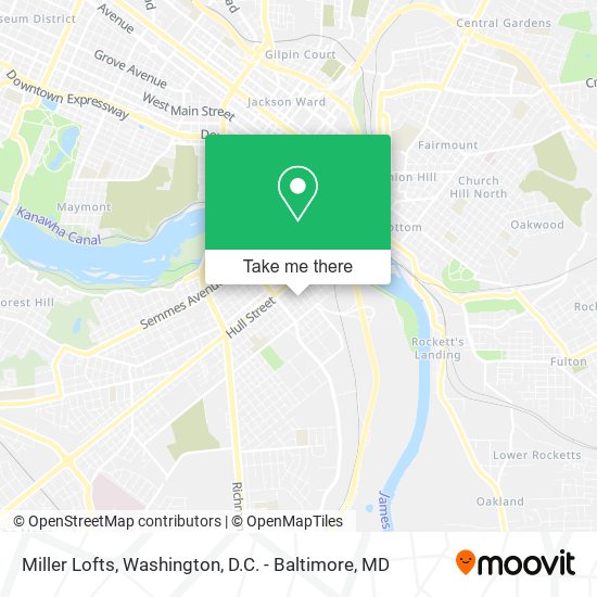 Miller Lofts map