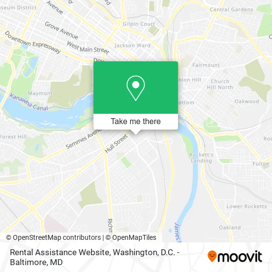 Rental Assistance Website map