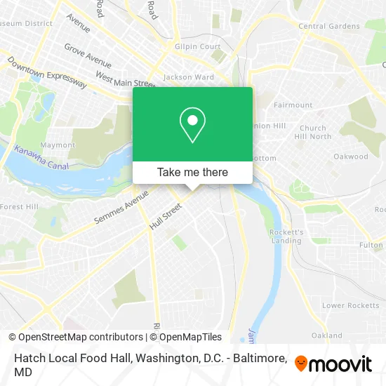 Hatch Local Food Hall map