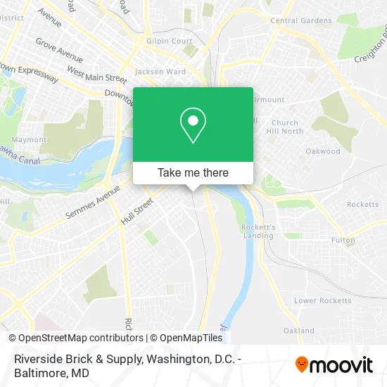 Riverside Brick & Supply map