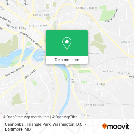 Cannonball Triangle Park map