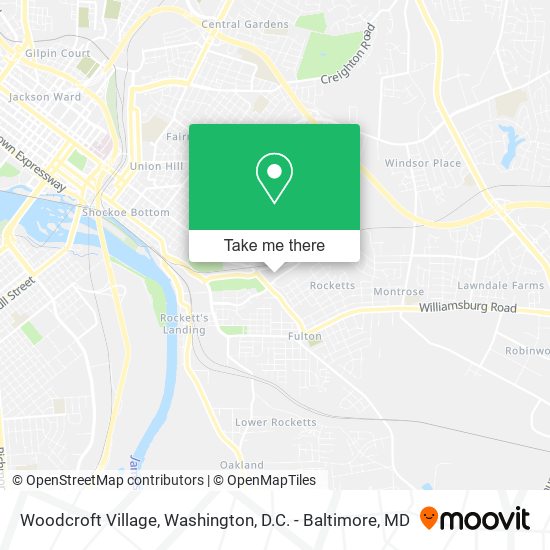 Mapa de Woodcroft Village