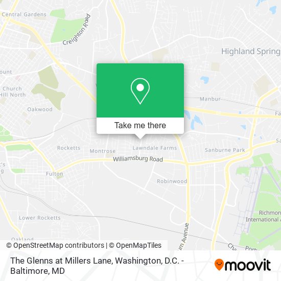 Mapa de The Glenns at Millers Lane