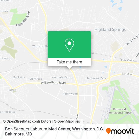 Bon Secours Laburum Med Center map
