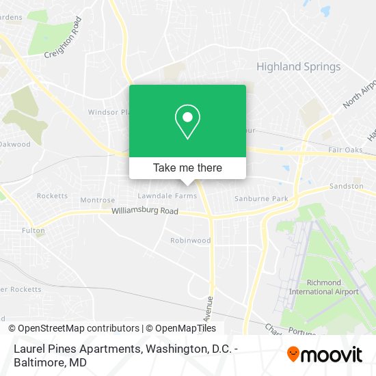 Laurel Pines Apartments map