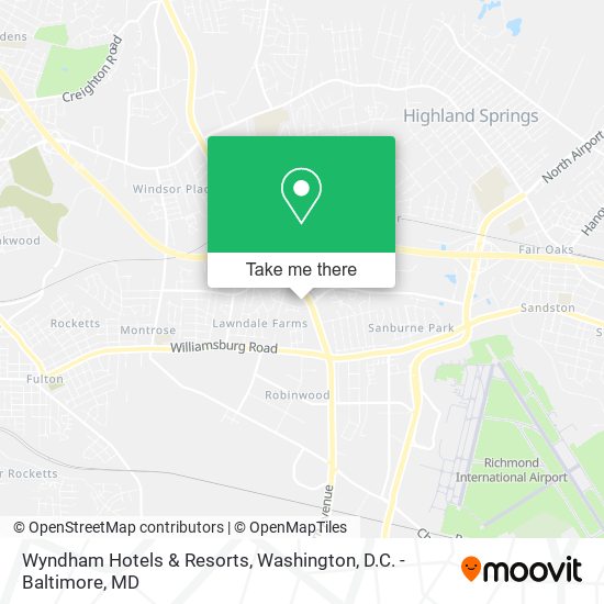 Wyndham Hotels & Resorts map