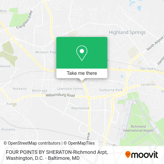 FOUR POINTS BY SHERATON-Richmond Arpt map