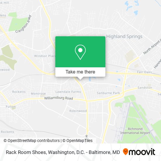 Rack Room Shoes map