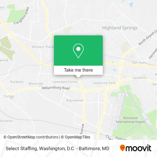 Select Staffing map