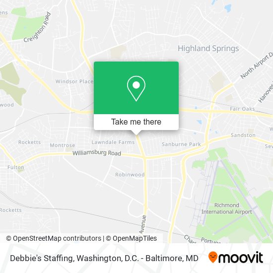 Debbie's Staffing map