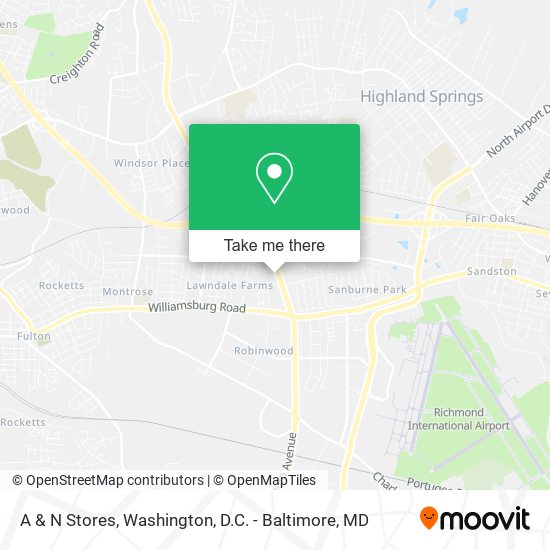A & N Stores map