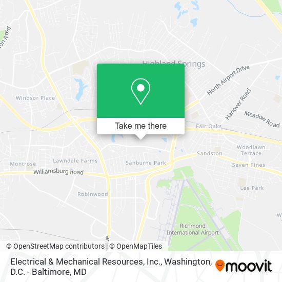 Electrical & Mechanical Resources, Inc. map