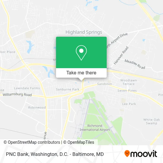 PNC Bank map