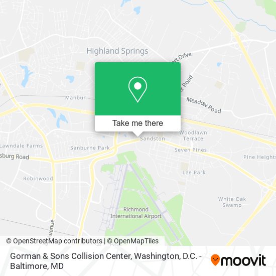 Gorman & Sons Collision Center map