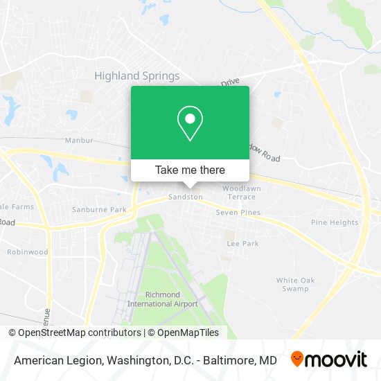 American Legion map