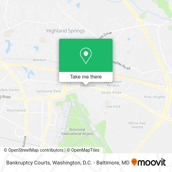 Bankruptcy Courts map