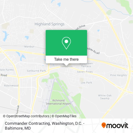 Commander Contracting map