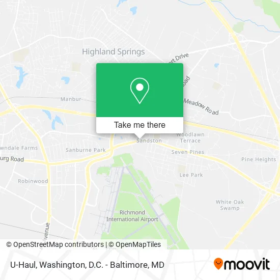 U-Haul map
