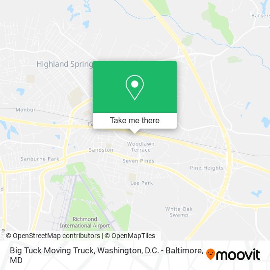 Mapa de Big Tuck Moving Truck