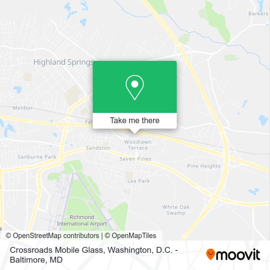 Crossroads Mobile Glass map