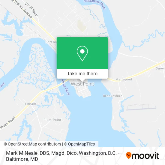 Mark M Neale, DDS, Magd, Dico map