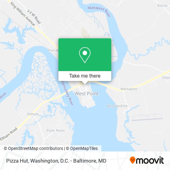 Pizza Hut map