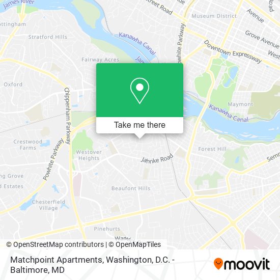 Mapa de Matchpoint Apartments